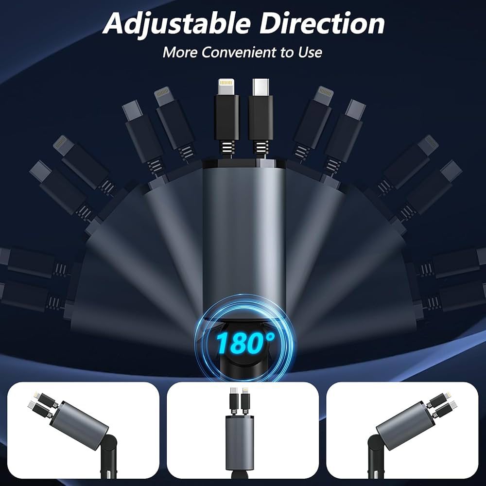 Dontump™ 4-In-1 Retractable Car Charger-120W