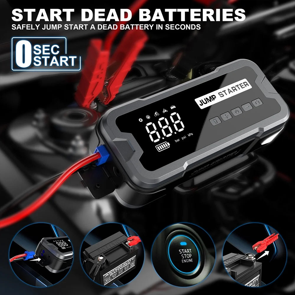 ADINC Car Jump Starter with Air Compressor