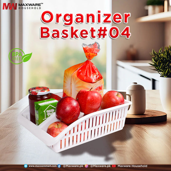 Plastic Fridge Storage Organizer Basket