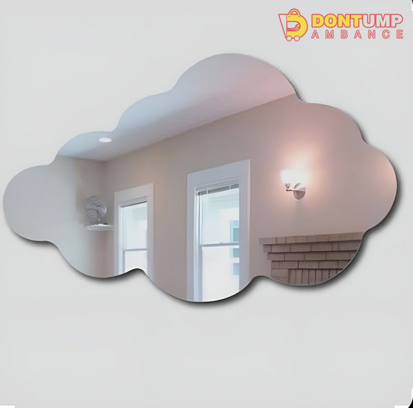 Cloud Shaped Acrylic Mirror Wall Stickers