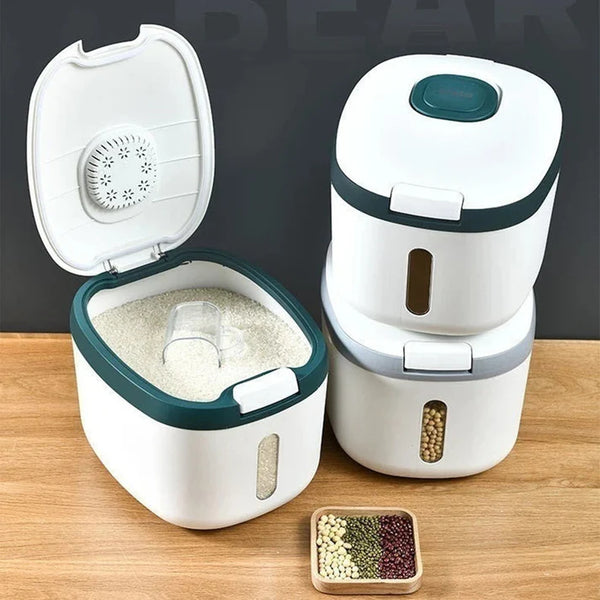 10kg Kitchen Moisture Proof Rice And Flour Container