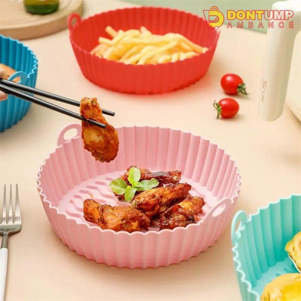 REUSABLE SILICONE AIR FRYER PAN
