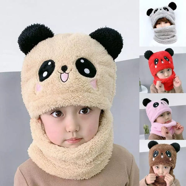 Baby Head Cover Warm Neck Collar Kids Beanies Sets