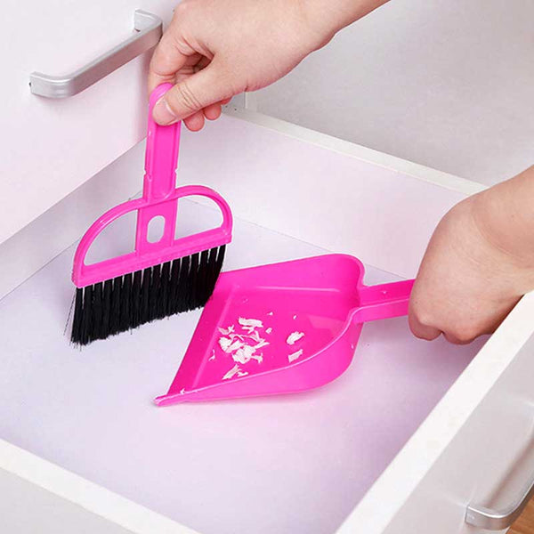 Mini Dustpan with Cleaning Brush