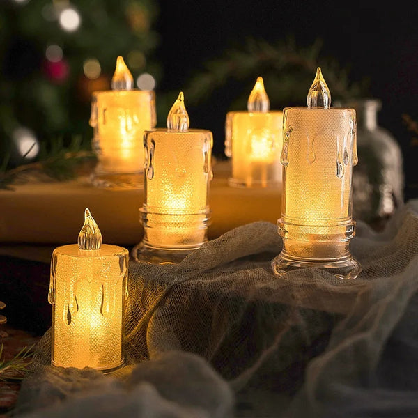 TABLE DECOR FLAMELESS CANDLES LIGHT