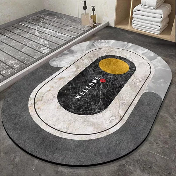 2 Pcs Medium Size Water Absorbent Anti-Slip Mat (FREE DELIVERY😍)