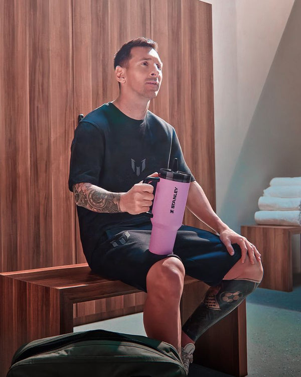 THE MESSI X STANLEY - NON SPILL QUENCHER PROTOUR FLIP STRAW TUMBLER 40OZ