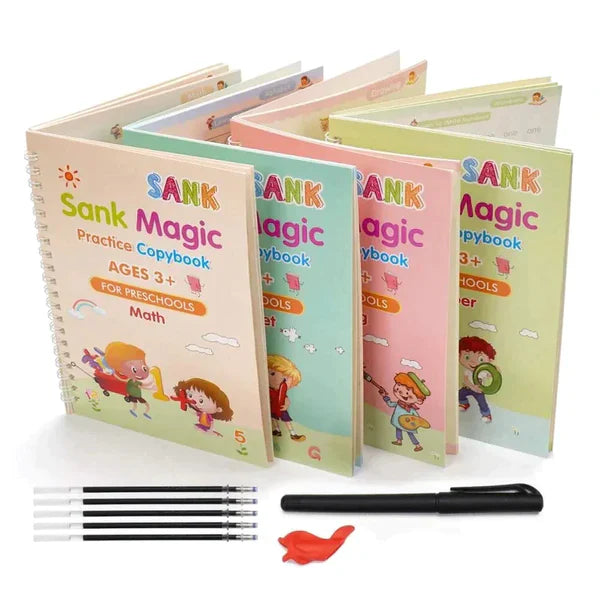 Magic Book Pack Of 4 pcs With 10 Refill