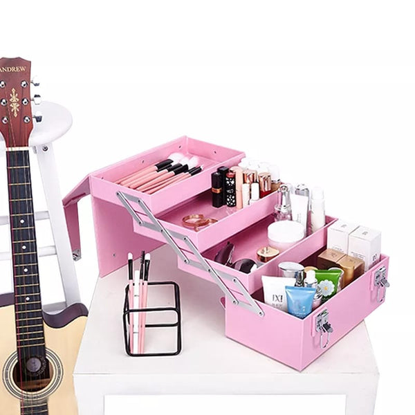 Magic Makeup Kit Makeup Set Box Professional Makeup Full Suitcase  (Without  makeup  kit only beauty box)