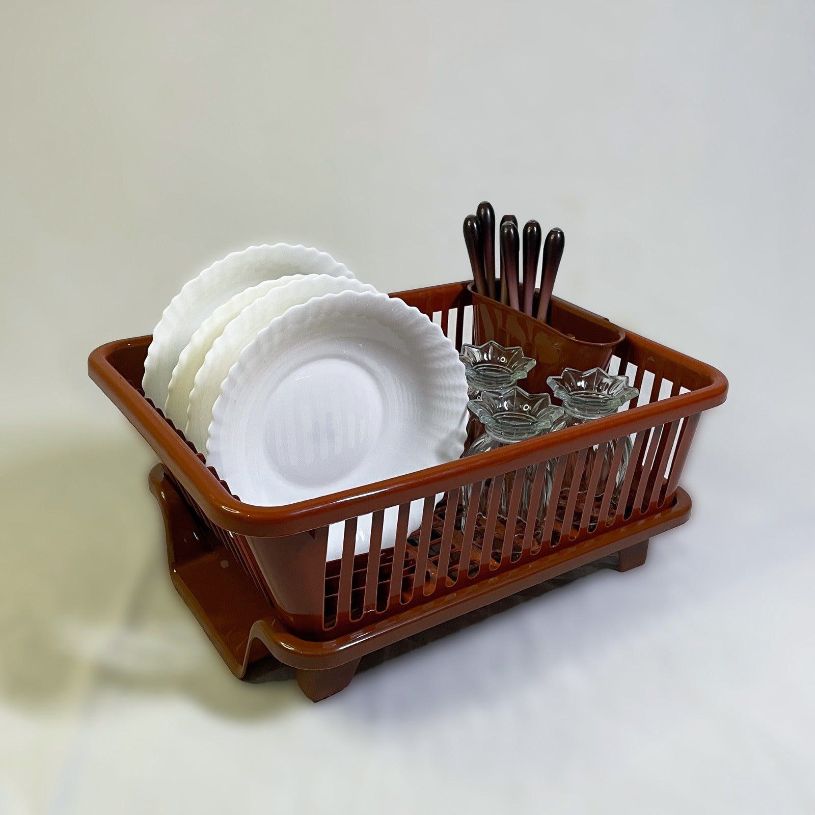 Ultra-Modern 3-in-1 Sink Dish Rack – Durable & Spacious Design