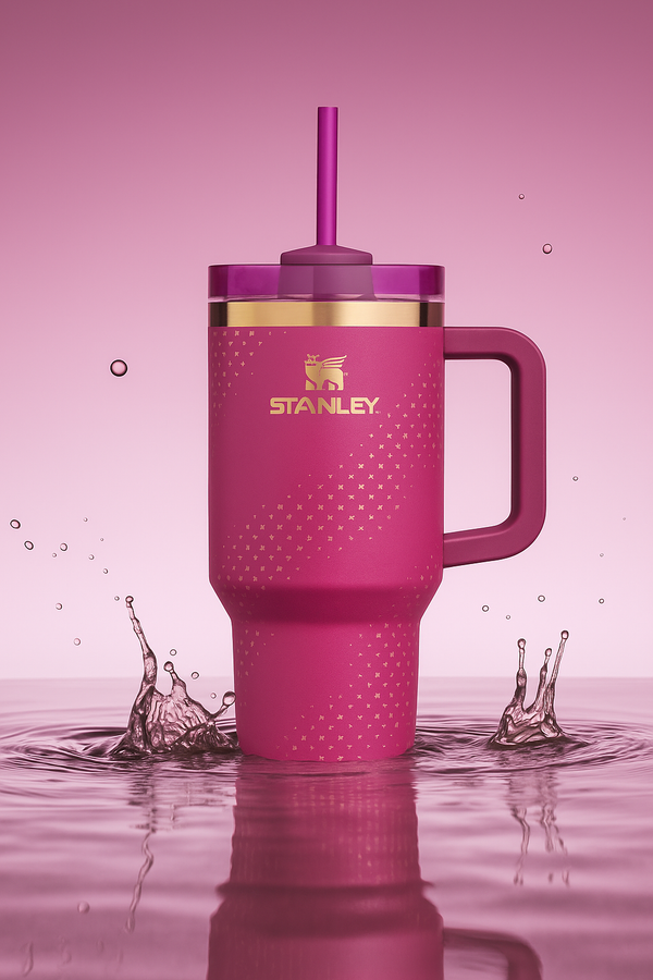 Barbie Stanley With Glass Straw Heavy Quality