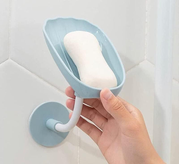 Drainage Soap Dish Wall Mounted with Suction Cup