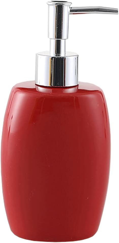 Modern Oval Color Glass Soap Dispenser with Chrome Pump