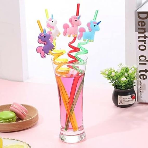 PACK OF 4 ACRYLIC STRAW
