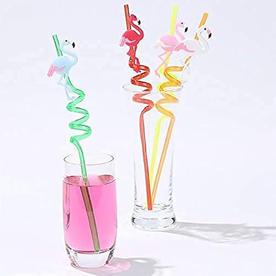 PACK OF 4 ACRYLIC STRAW