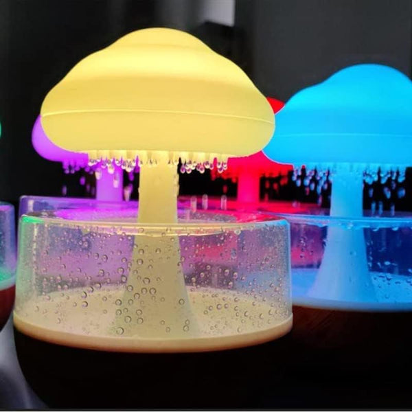 Cloud Rainfall LED Humidifier Night Lamp