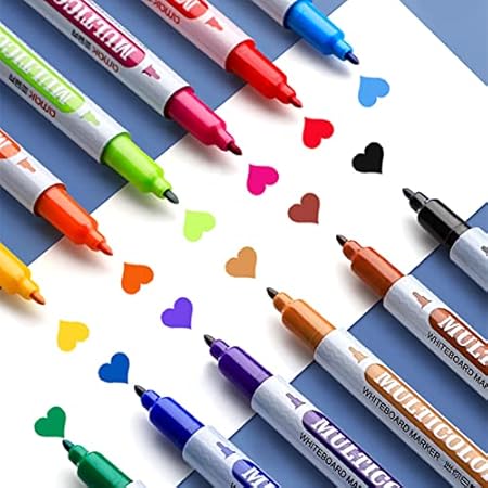 12pcs Double Line Outline Art Marker Highlighter
