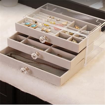 Acrylic 3Drawer Jewelry Organizer