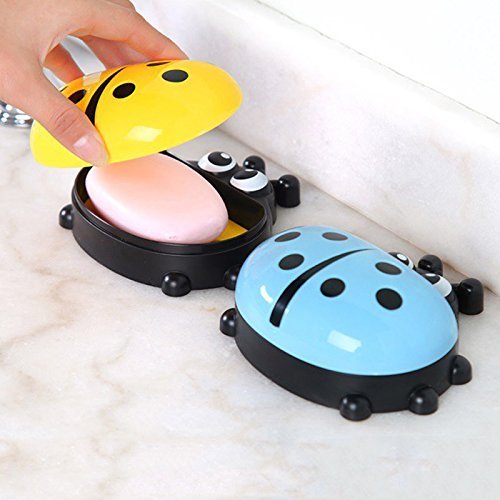 Cute Ladybug Travel Soap Box/Dish Set (Highlights the design and potential use)