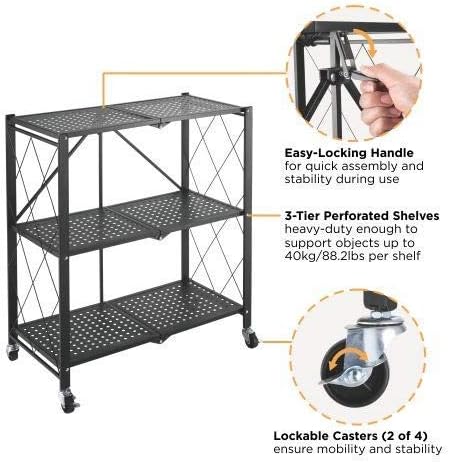 Foldable Kitchen Trolly