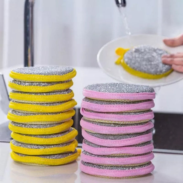 PACK OF 4 DUAL SIDED CLEANING SPONGE