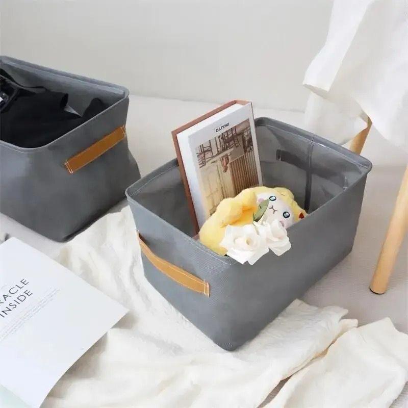 Foldable Clothes Storage Box with Steel Frame – Space-Saving Organizer