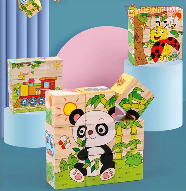 6-in-1 Wooden Block Puzzle (Random Design)