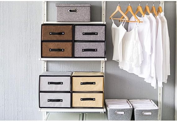 2 Drawer Fabric Storage Box