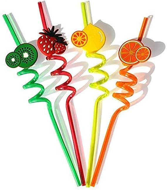 PACK OF 4 ACRYLIC STRAW