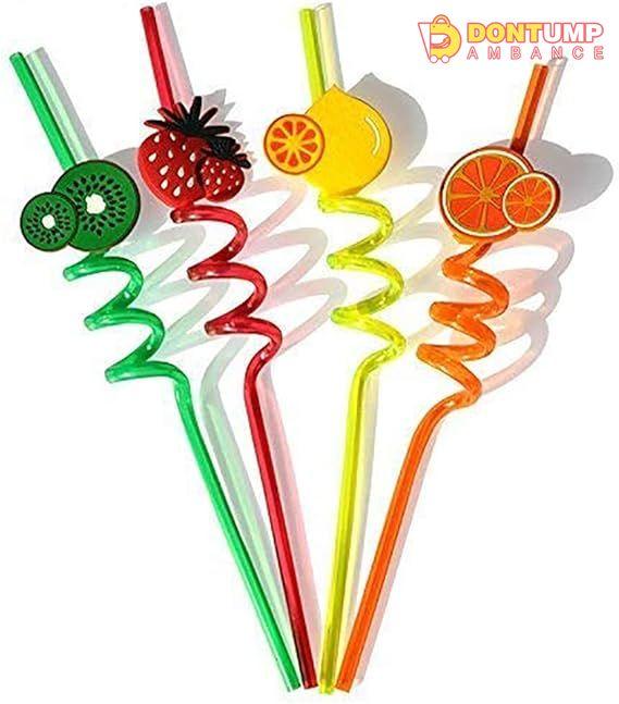PACK OF 4 ACRYLIC STRAW