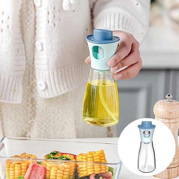 Versatile Glass Oil Sprayer for Cooking, Transparent Oil Spray Bottle for Cooking, Baking, Roasting, Grilling,Salad