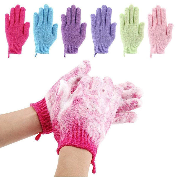 Pack Of 3 Exfoliating Shower Bath Gloves