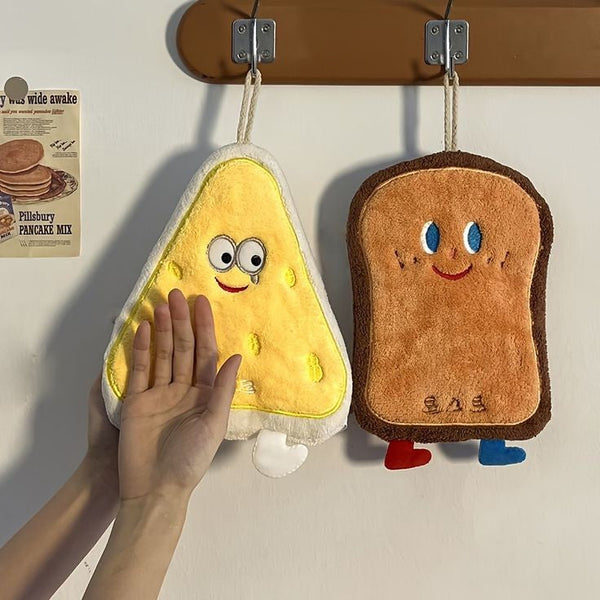 CARTOON CHARACTERS HANGING TOWELS