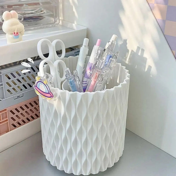 ROTATING COMETIC BRUSH HOLDER ORGANIZER