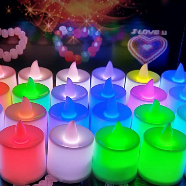 LED Flameless Tealight Candles – Battery Operated Decorative Lights