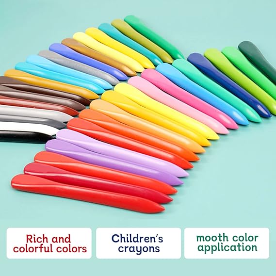 12Pcs Plastic Crayons Set