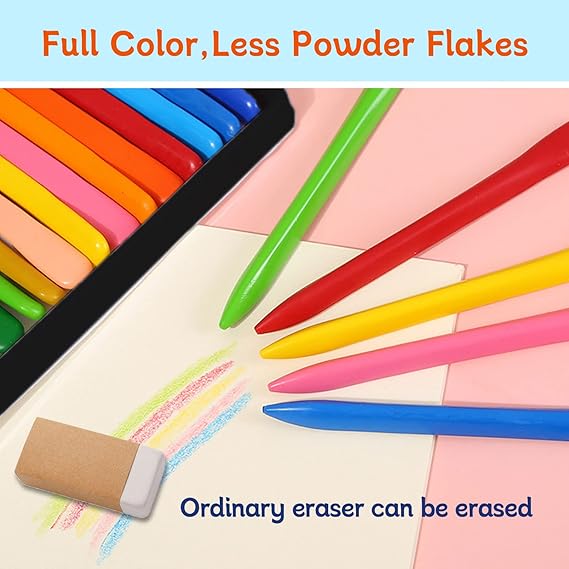 12Pcs Plastic Crayons Set