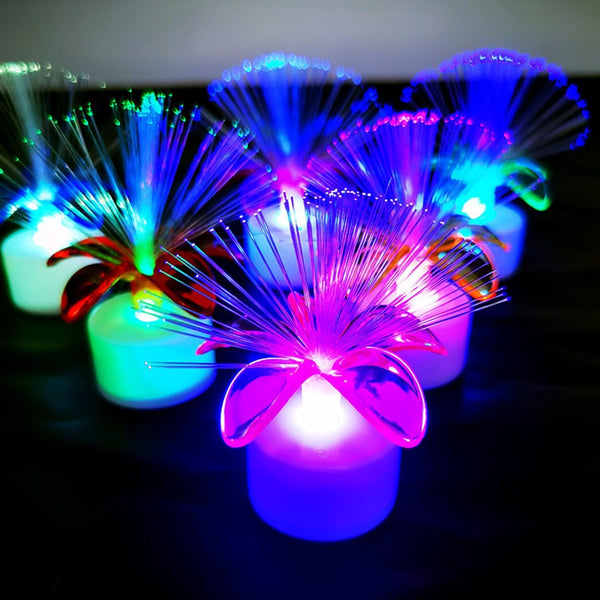 Colorful Fiber Optic LED Flower Night Lights