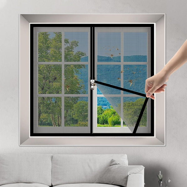 Customizable Magnetic Window Screen for Insect Protection