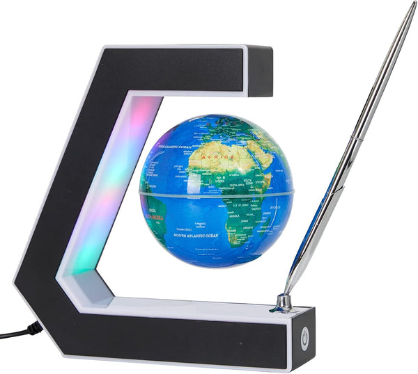Levitating Globe with LED Lights