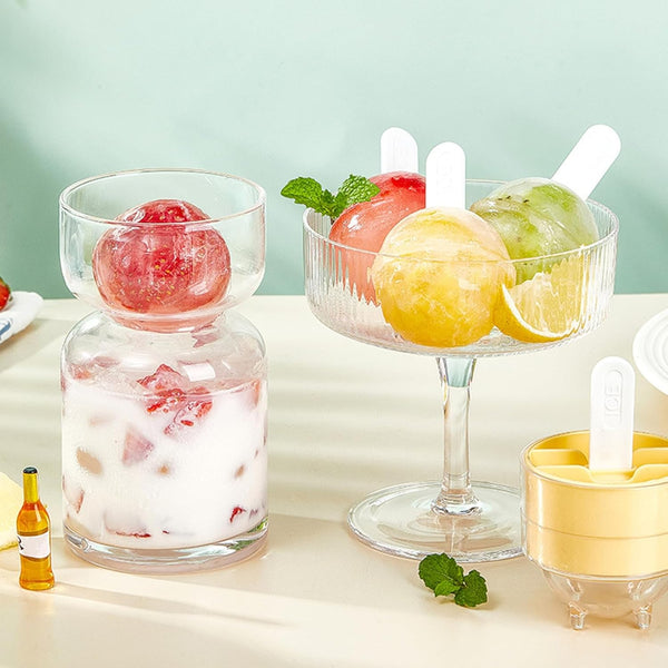 PACK OF 4 ICE MOLD SET – FUN LOLLIPOP-SHAPED ICE CUBE MOLDS