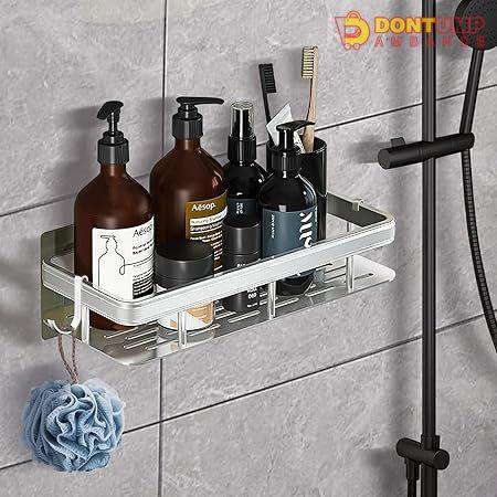 Rectangular stainless steel shelf