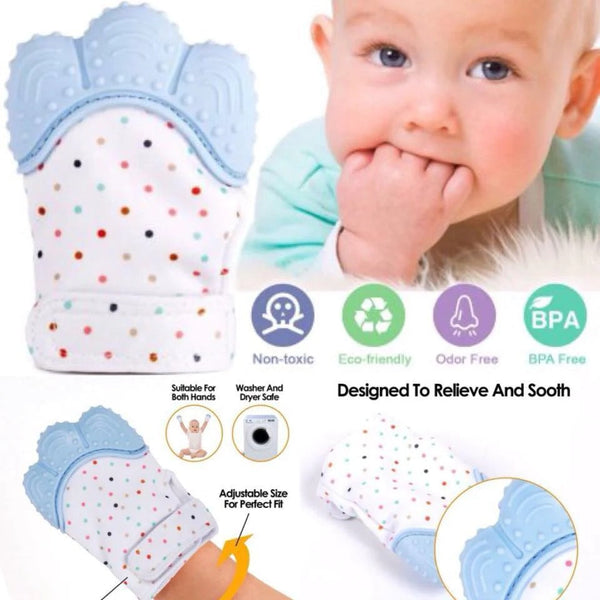 Silicon Baby Teething Mitten Glove