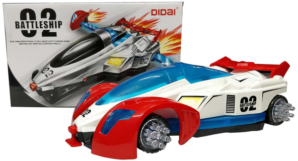 Futuristic Battleship Race Car Toy