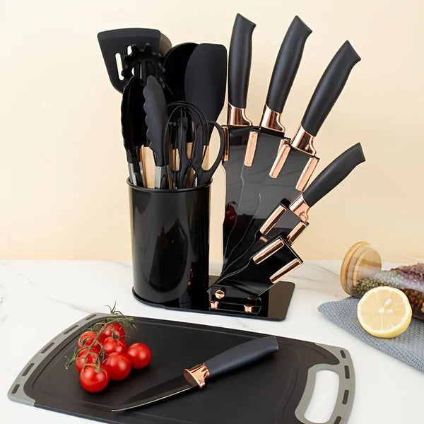 19 Pcs Utensil Set With Knife