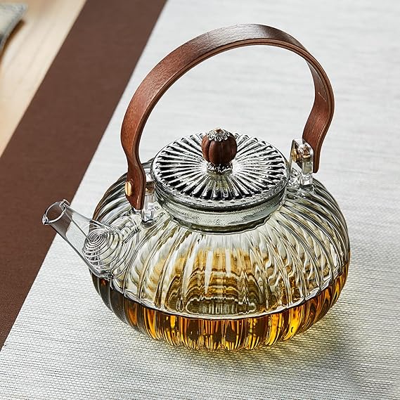 Heat Resistant Japanese Style Glass Teapot 🫖