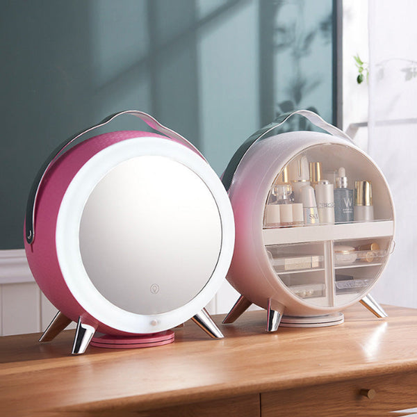 ROTATING LED BEAUTY ORGANIZER BOX