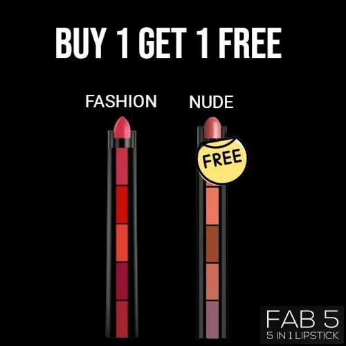 5 in 1 Matte Lipstick – Buy 1 Get 1 Free 🎁