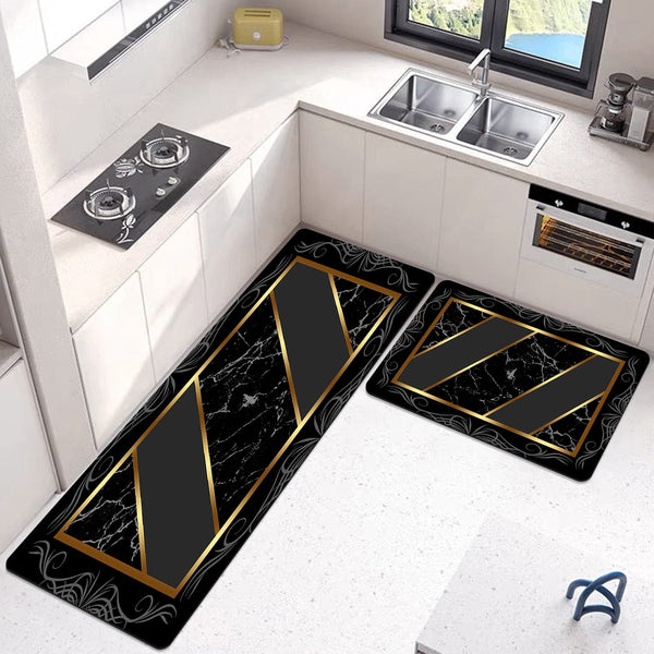 Medium Size Anti Slip Water Absorbent Runner With Mat  (FREE DELIVERY😍)