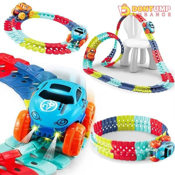 Anti-Gravity 46 Pieces Puzzle Roller Coaster Track Toy